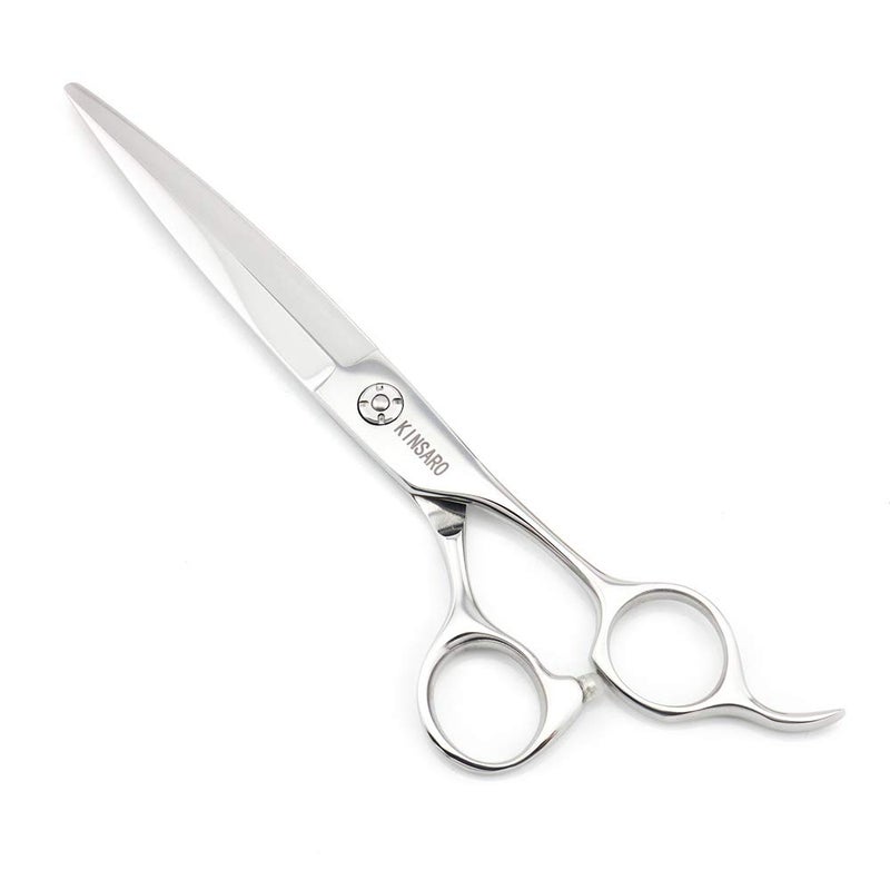 KINSARO Barber Scissors 7" Professional Sliding Hair Scissors Willow Shape Sliding Hair Shears Professional Haircut Razor Edge 440c Barber Shears KINSARO for Hairdresser Barbershop or Home Use - Image 1